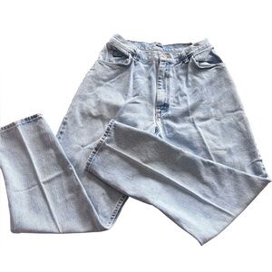 Vintage Wrangler Jeans Women’s High Rise Straight Leg Light Wash Mom Jeans